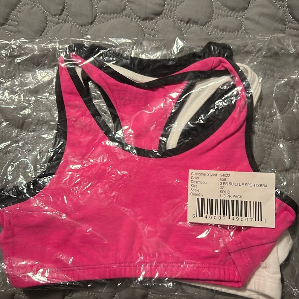 3 pack BuiltUp Sports Bras  32
